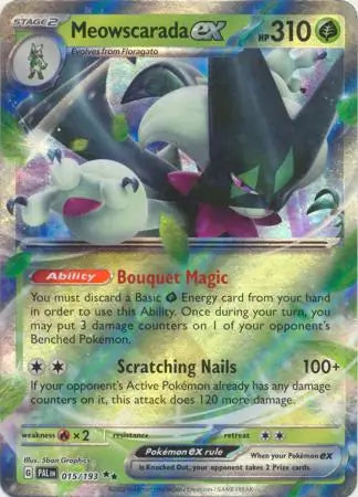 015/193 Meowscarada ex Paldea Evolved Pokémon Card
