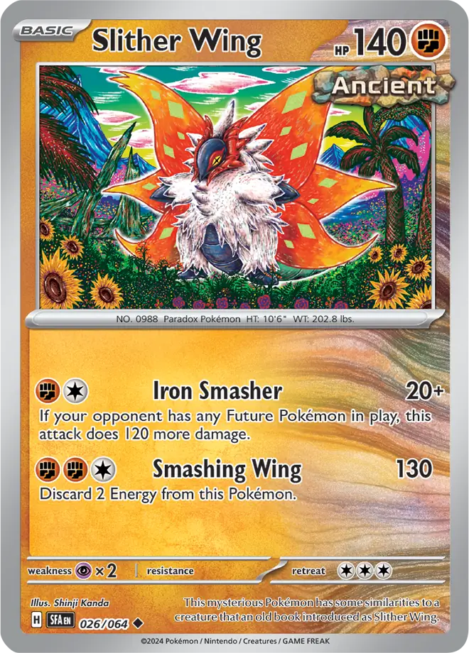 026/064 Slither Wing Shrouded Fable Pokémon Card
