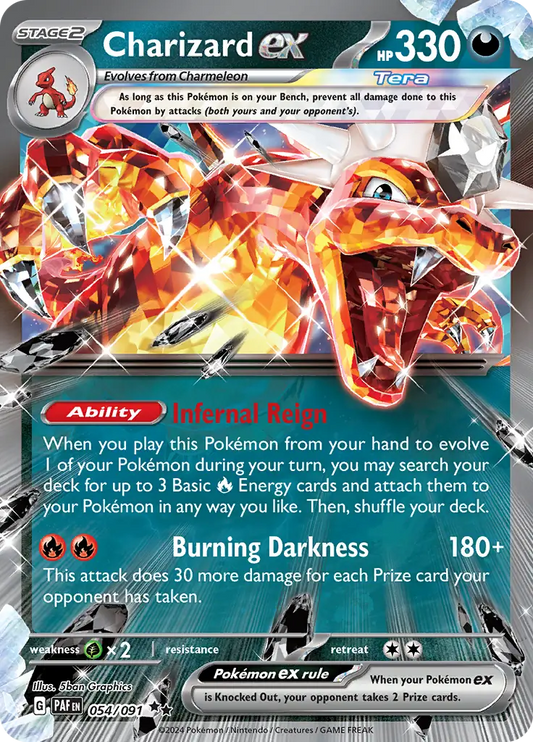 054/091 Charizard ex Paldean Fates Pokémon Card