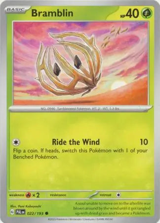 022/193 Bramblin Paldea Evolved Pokémon Card
