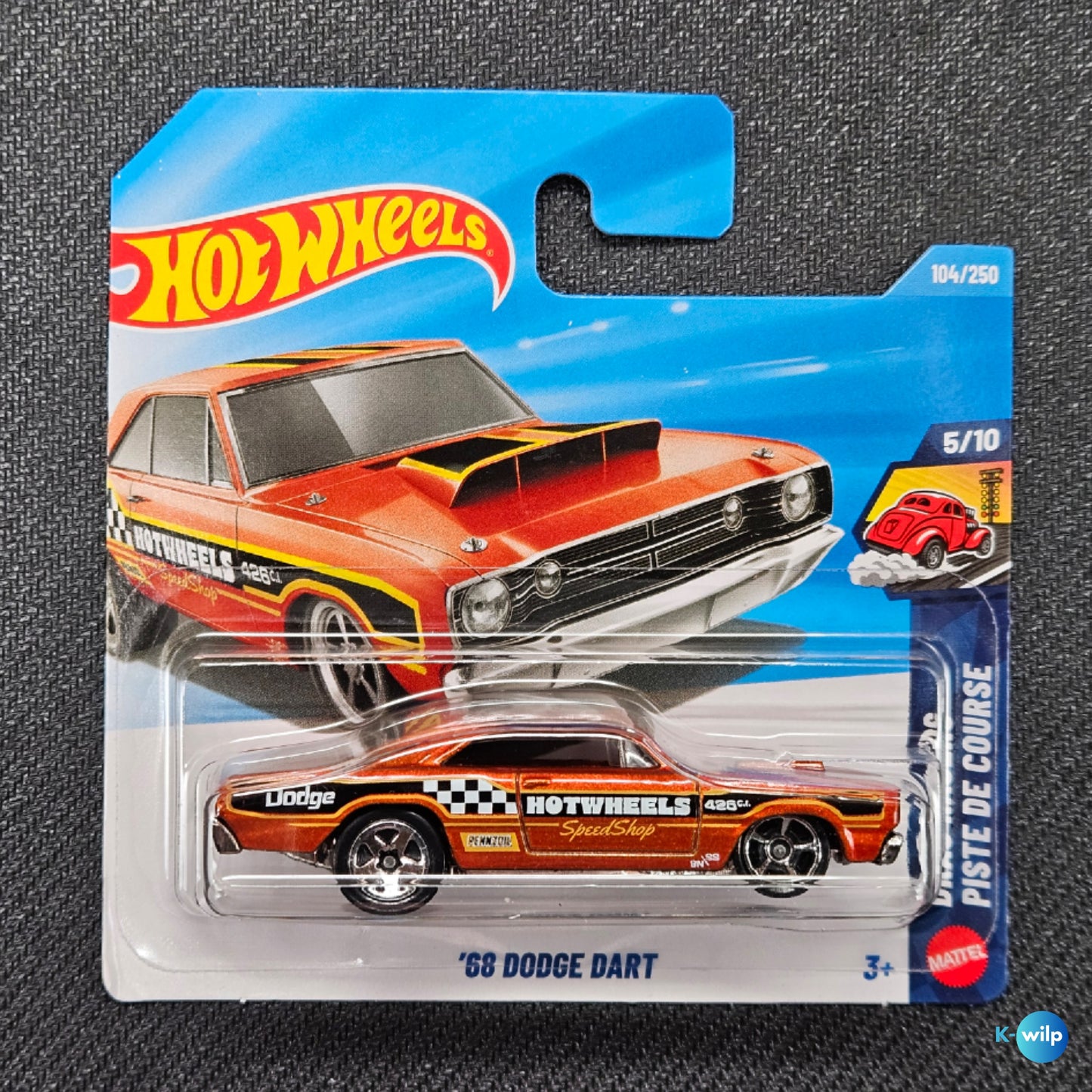 104/250 '68 Dodge Dart Drag Racers 2026 Mainline Hot Wheels Short Card Mattel