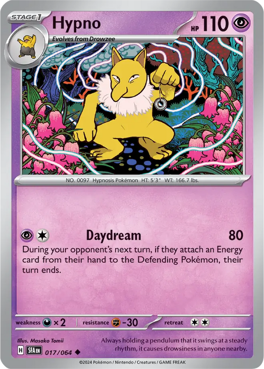 017/064 Hypno Shrouded Fable Pokémon Card