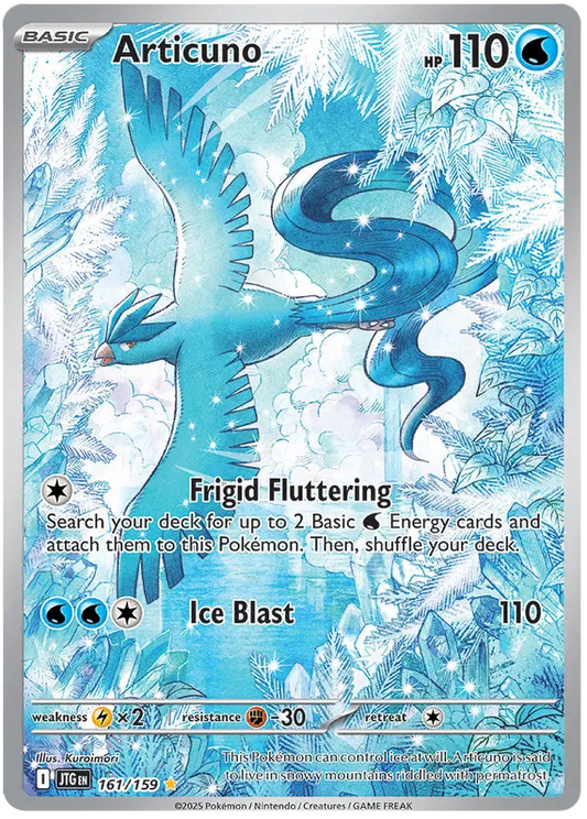 161/159 Articuno Journey Together Pokémon Card