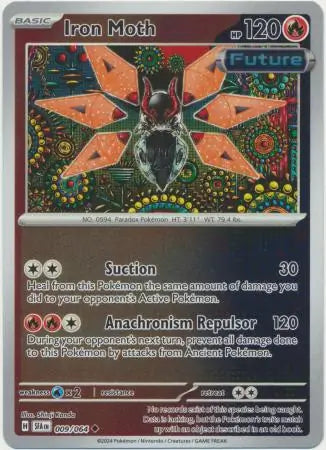 009/064 Iron Moth Reverse Holo Shrouded Fable Pokémon Card