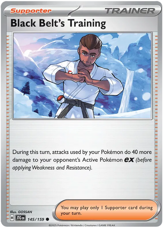 145/159 Black Belt's Training Journey Together Pokémon Card