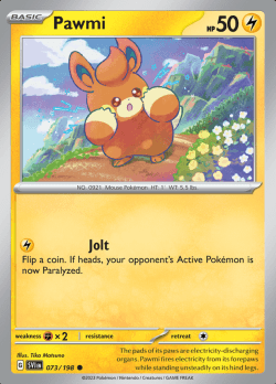 073/198 Pawmi Scarlet & Violet Base Set Pokémon Card