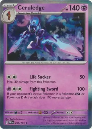 098/193 Ceruledge Paldea Evolved Pokémon Card