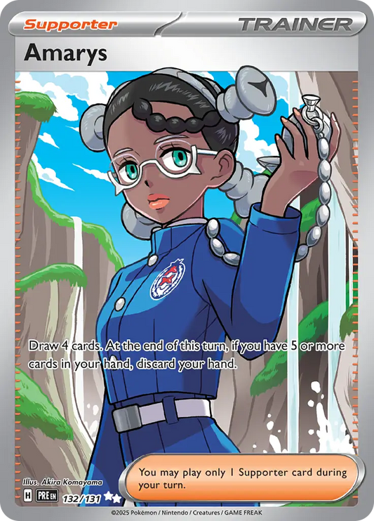 132/131 Amarys Prismatic Evolutions Pokémon Card