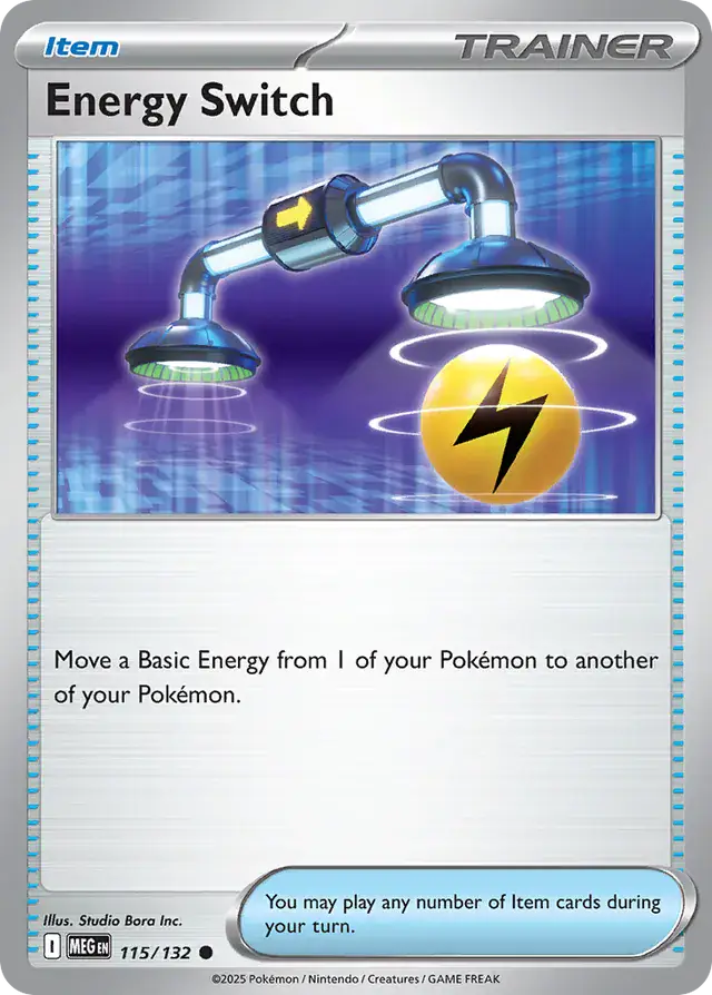 115/132 Energy Switch Mega Evolution Pokémon Card