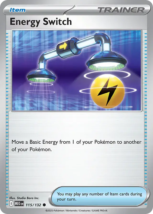 115/132 Energy Switch Mega Evolution Pokémon Card