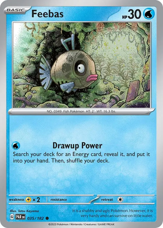 035/182 Feebas Paradox Rift Pokémon Card
