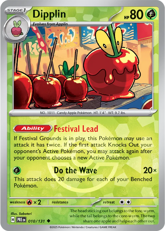 010/131 Dipplin Poke Ball Holo Prismatic Evolutions Pokémon Card