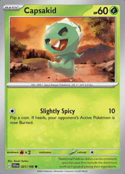 027/198 Capsakid Scarlet & Violet Base Set Pokémon Card