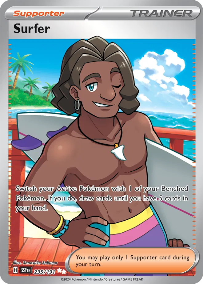 235/191 Surfer Surging Sparks Pokémon Card