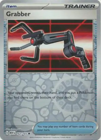 162/165 Grabber Reverse Holo 151 Pokémon Card