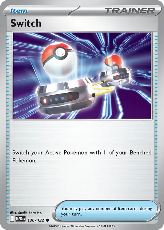130/132 Switch Mega Evolution Pokémon Card