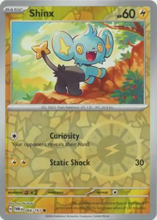 066/167 Shinx Reverse Holo Twilight Masquerade Pokémon Card