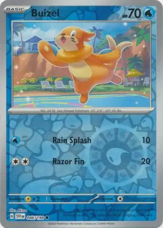 046/198 Buizel Reverse Holo Scarlet & Violet Base Set Pokémon Card