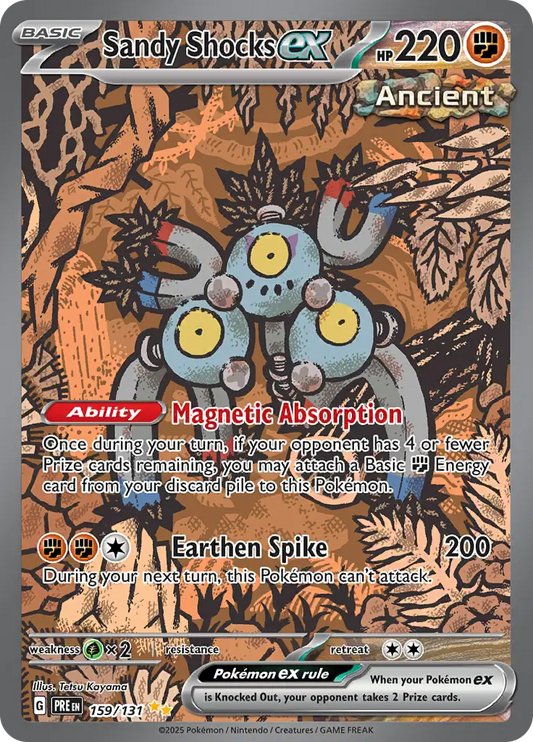 159/131 Sandy Shocks ex Prismatic Evolutions Pokémon Card