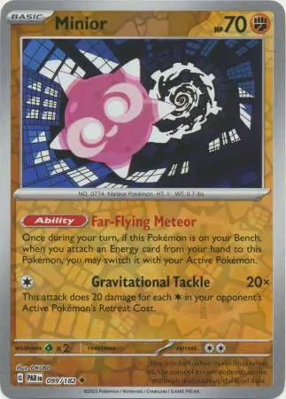 099/182 Minior Reverse Holo Paradox Rift Pokémon Card