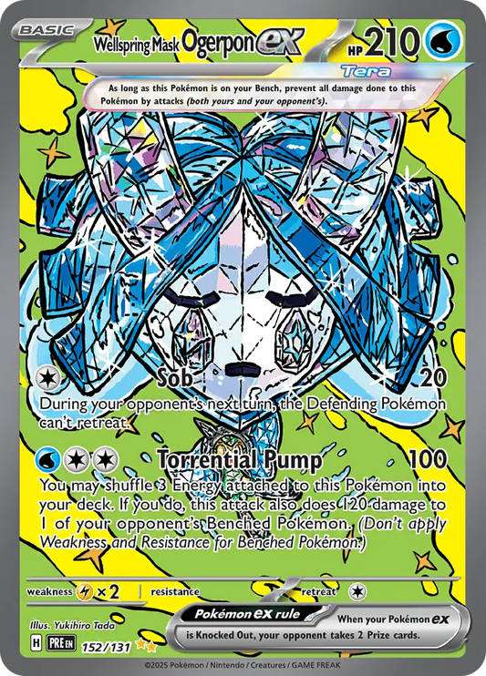 152/131 Wellspring Mask Ogerpon ex Prismatic Evolutions Pokémon Card