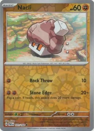 101/182 Nacli Reverse Holo Paradox Rift Pokémon Card