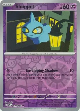 087/198 Shuppet Reverse Holo Scarlet & Violet Base Set Pokémon Card