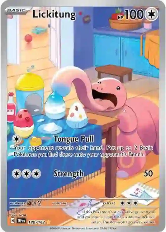 180/162 Lickitung Scarlet & Violet Temporal Forces Pokémon Card