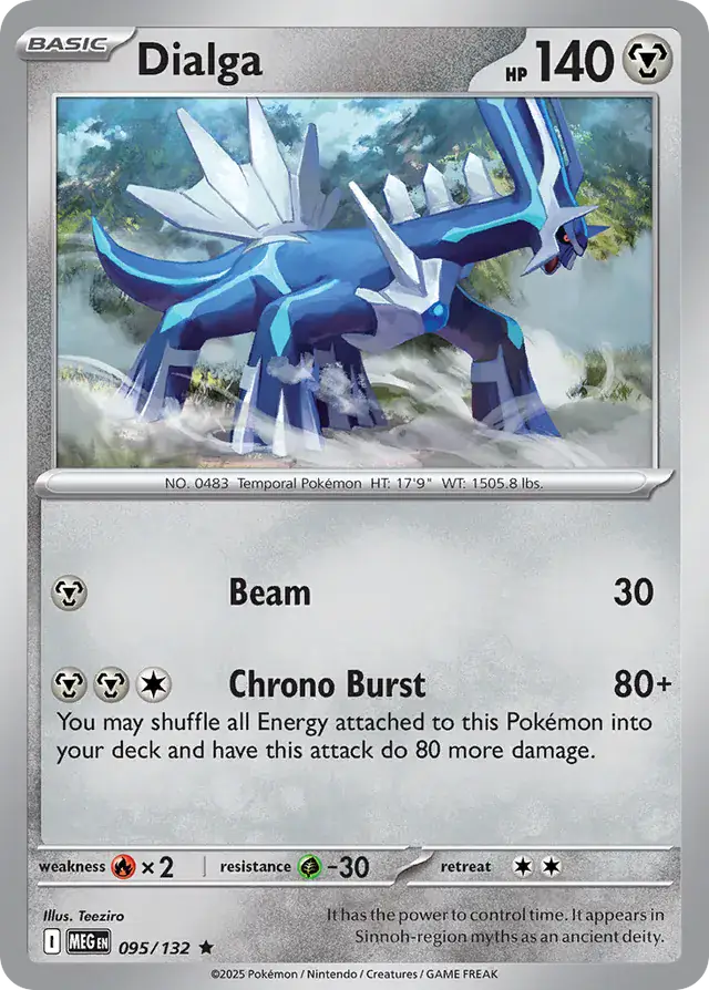095/132 Dialga Mega Evolution Pokémon Card
