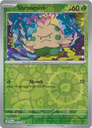 003/198 Shroomish Reverse Holo Scarlet & Violet Base Set Pokémon Card