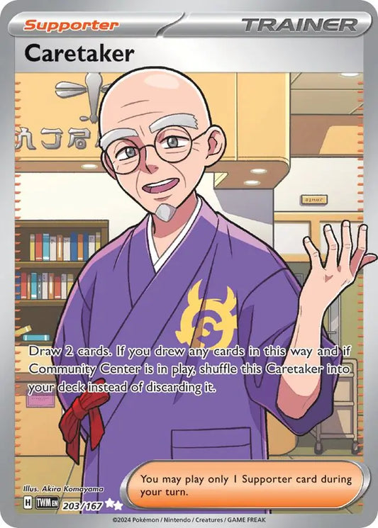 203/167 Caretaker Twilight Masquerade Pokémon Card