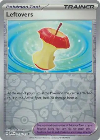 163/165 Leftovers Reverse Holo 151 Pokémon Card