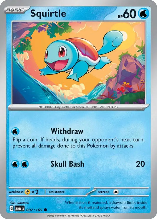 007/165 Squirtle 151 Pokémon Card