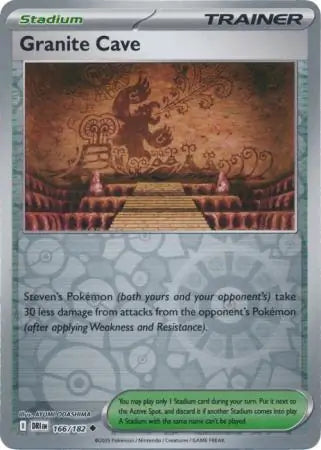 166/182 Granite Cave Reverse Holo Destined Rivals Pokémon Card