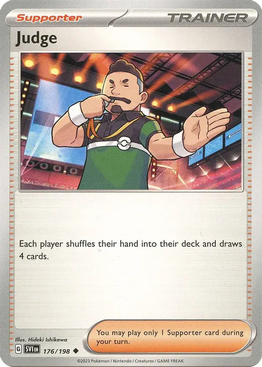 176/198 Judge Scarlet & Violet Base Set Pokémon Card