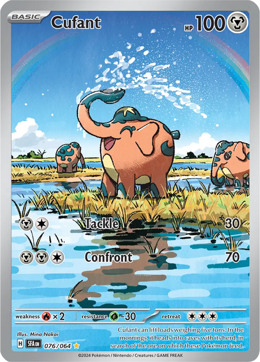 076/064 Cufant Shrouded Fable Pokémon Card