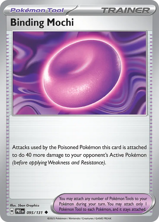 095/131 Binding Mochi Prismatic Evolutions Pokémon Card
