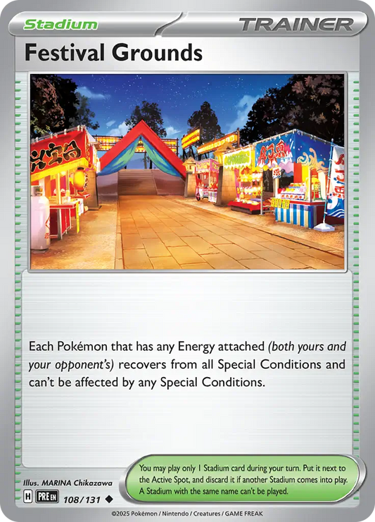 108/131 Festival Grounds Prismatic Evolutions Pokémon Card
