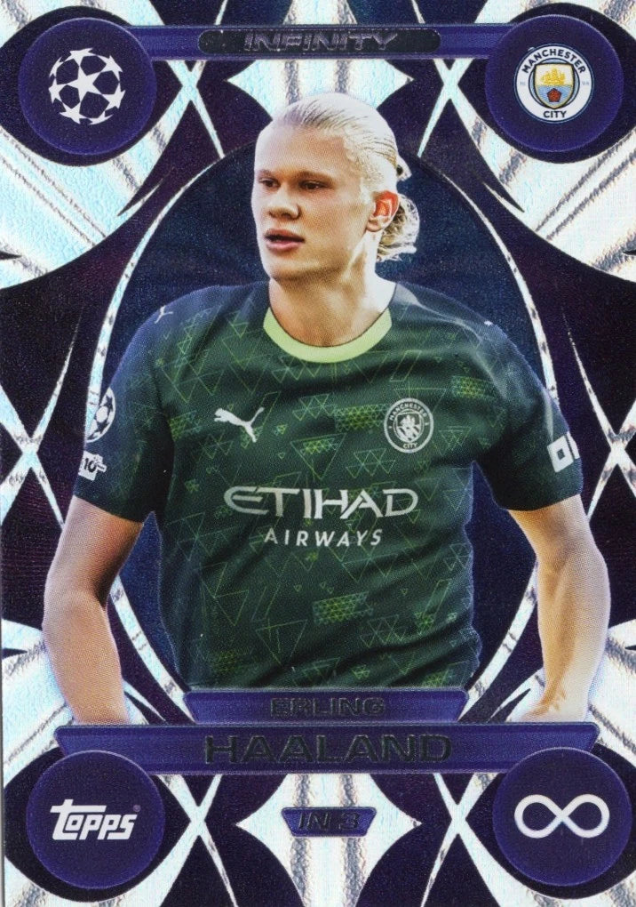 IN 3 Erling Haaland (Manchester City) Infinity 2025/2026 Topps UCC Match Attax