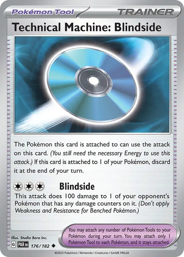 176/182 Technical Machine: Blindside Paradox Rift Pokémon Card
