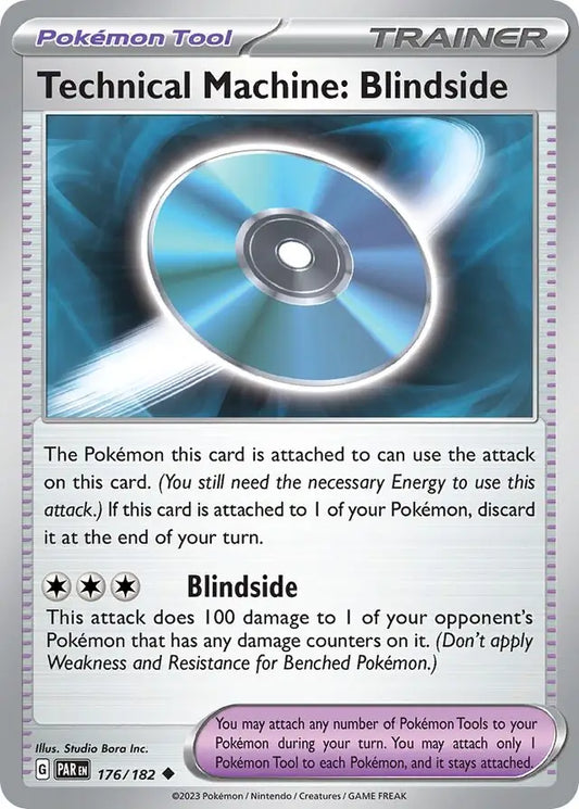 176/182 Technical Machine: Blindside Paradox Rift Pokémon Card