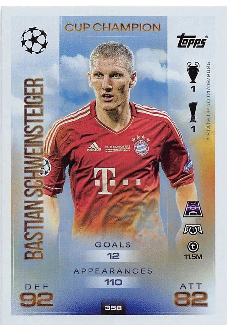 358 Bastian Schweinsteiger (FC Bayern München) Cup Champion