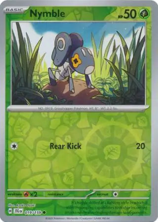 019/159 Nymble Reverse Holo Journey Together Pokémon Card