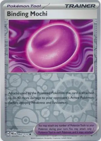 095/131 Binding Mochi Reverse Holo Prismatic Evolutions Pokémon Card