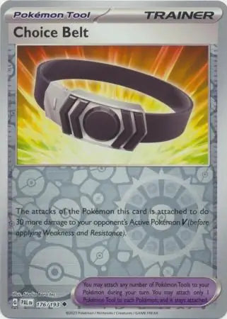 176/193 Choice Belt Reverse Holo Paldea Evolved Pokémon Card