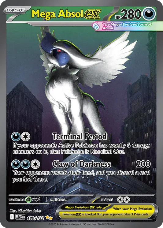 180/132 Mega Absol ex Mega Evolution Pokémon Card
