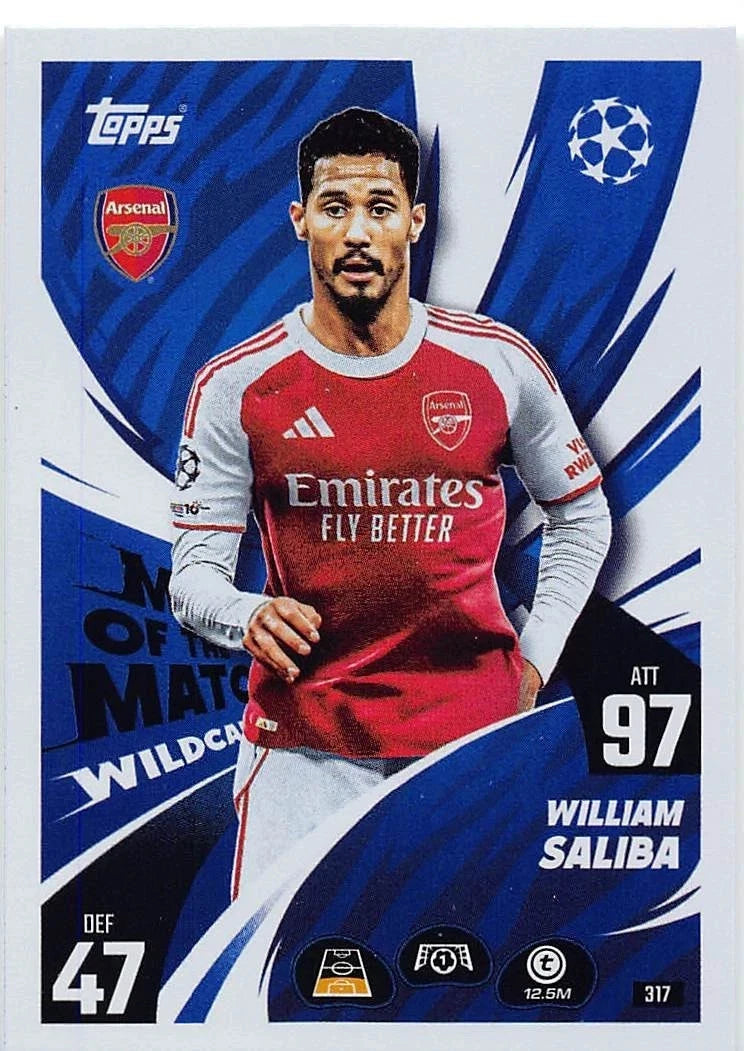 317 William Saliba (Arsenal) Man of the Match Wildcard