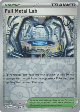 148/162 Full Metal Lab Reverse Holo Temporal Forces Pokémon Card