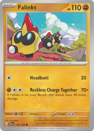 119/193 Falinks Paldea Evolved Pokémon Card