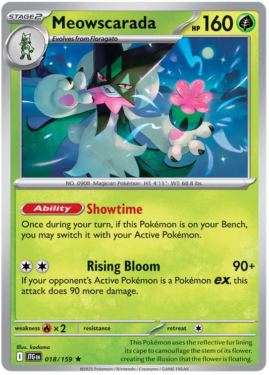 018/159 Meowscarada Journey Together Pokémon Card